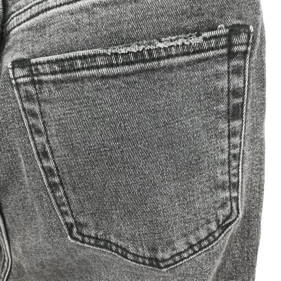 Abercrombie & Fitch The Ankle Straight Ultra High Rise Size 26 2R Distressed Raw - Picture 6 of 11